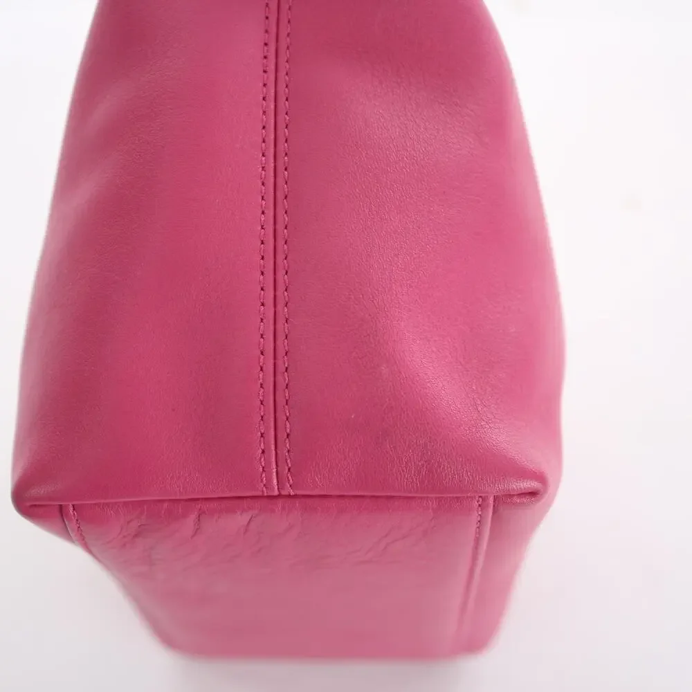 Coach Vintage Pink Leather Mini Cosmetic Pouch Bag